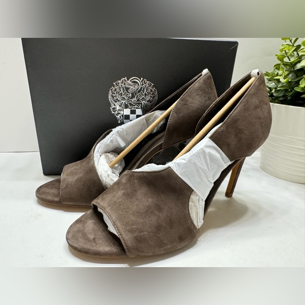 NEW Vince Camuto Women's Alinton Stiletto Heel Sandals True Suede 10 $119